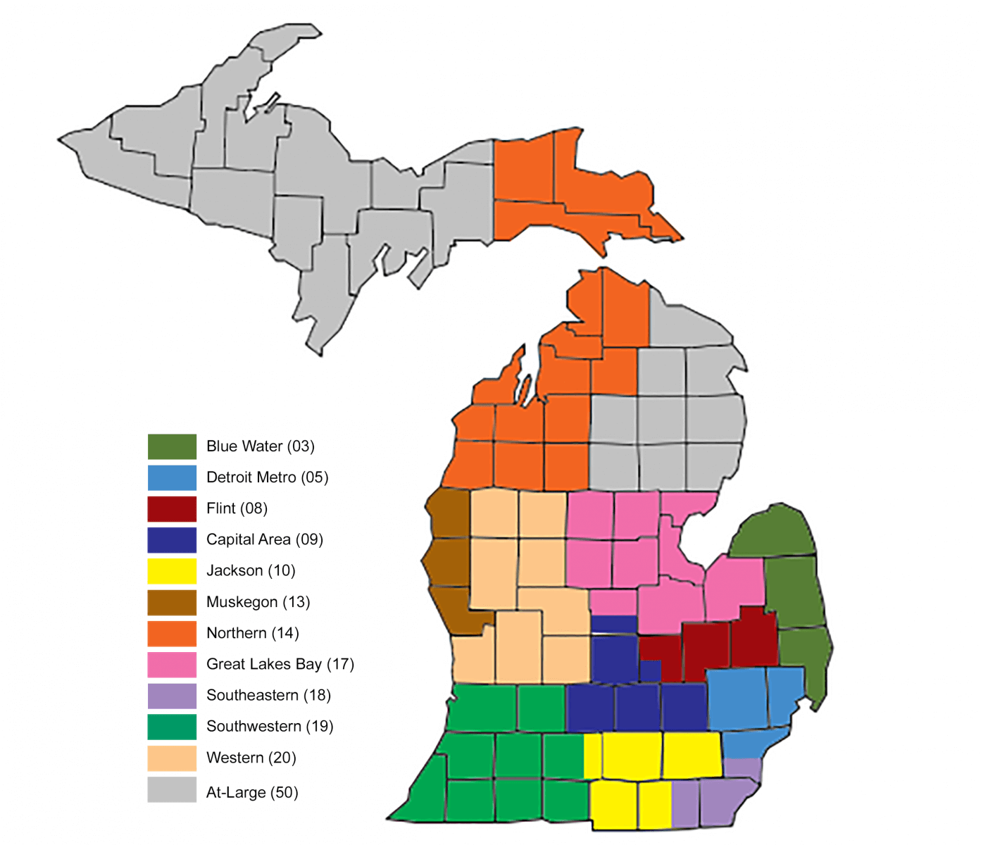 MI Chapter Map